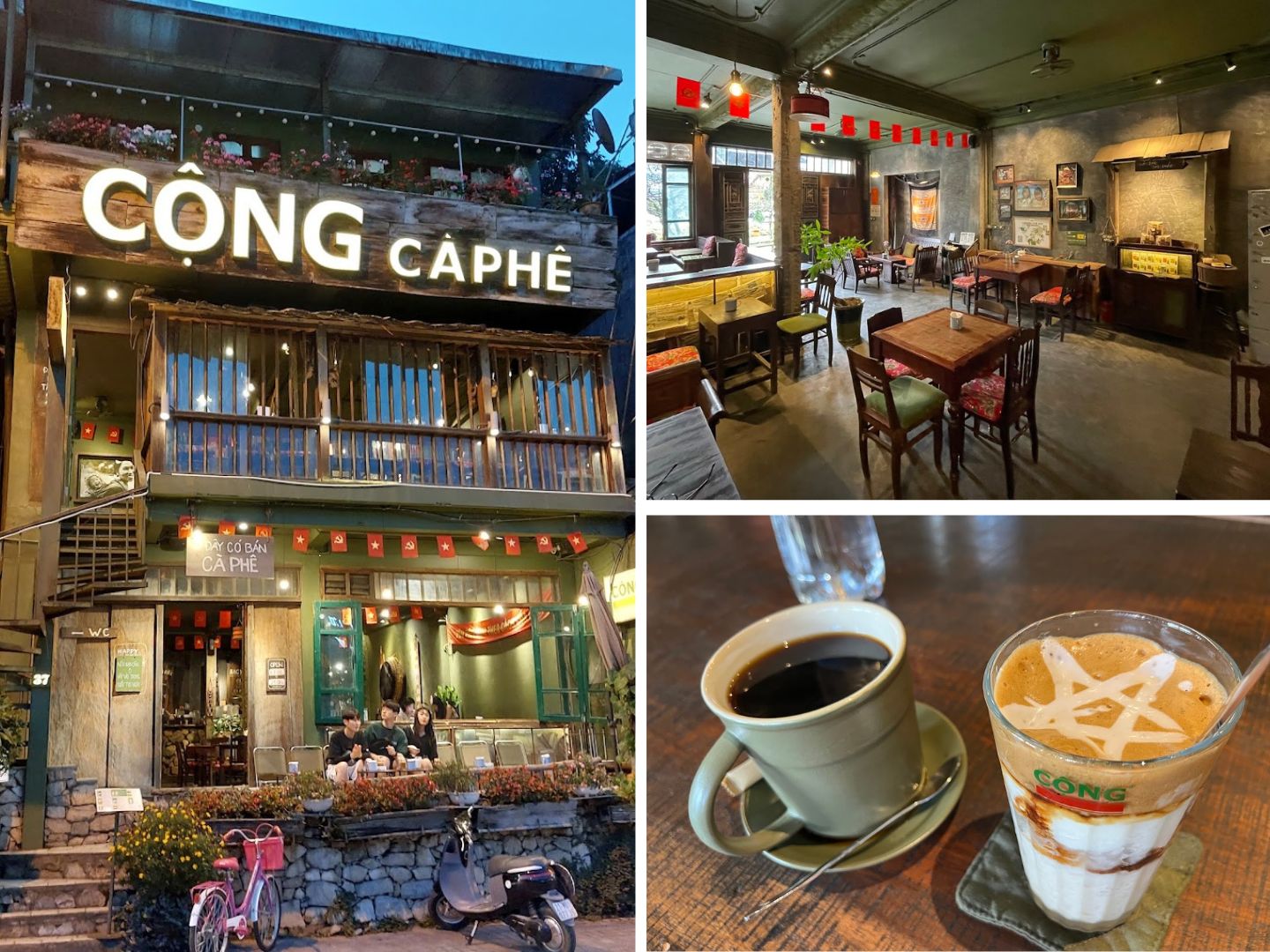 Enjoy delicious drinks at Cong Cafe Sapa