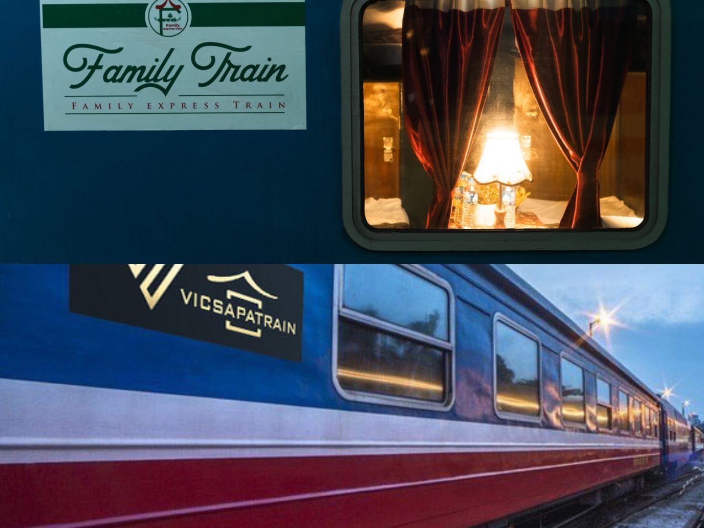 Family Express Train vs VIC Sapa Train