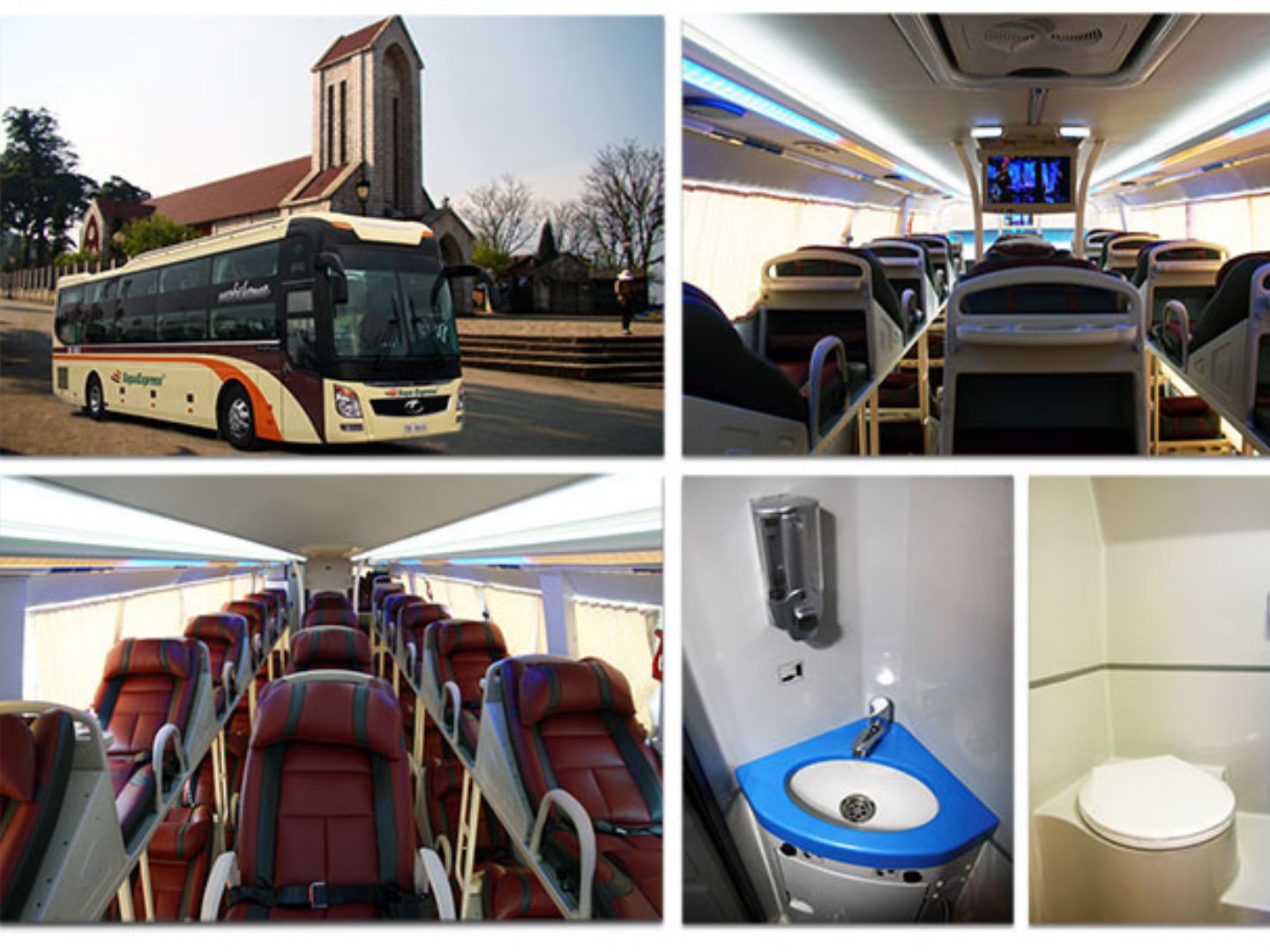 Sleeper Bus with toilet from Hanoi to Sapa