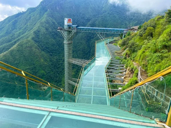 love waterfall glass bridge car tour half day car tour sapa 1 | Sapa Nomad