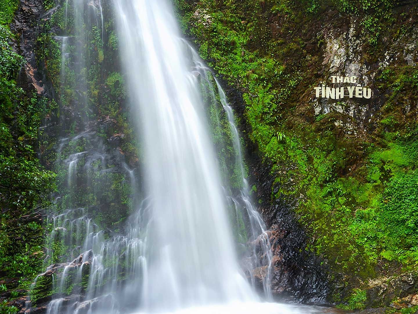 The beautiful Love Waterfall Sapa